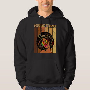 Kleinkind Lehrer Afro Afro American Black History Hoodie