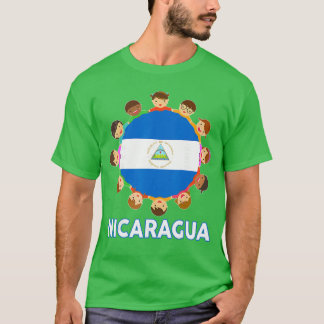 Kleinkind Nicaragua-Flagge Nicaraguanisch Hispanic T-Shirt