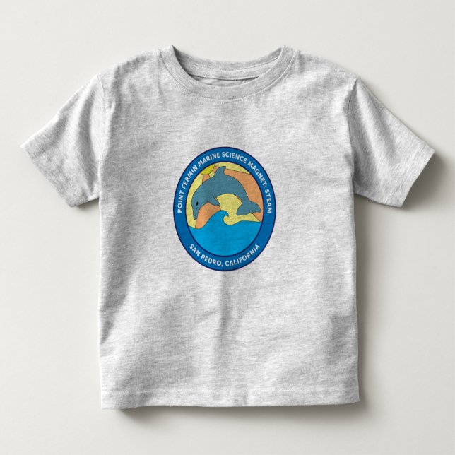 Kleinkind Point Fermin Elementarlogo Light Grau Kleinkind T-shirt (Vorderseite)