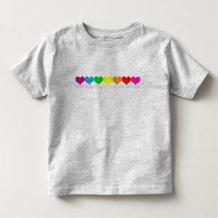 Kleinkind Pride Rainbow Hearts Liebe ist Liebe T - Kleinkind T-shirt
