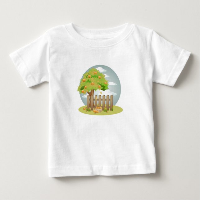 Kleinkind-Rüsche-T-Shirt Baby T-shirt (Vorderseite)