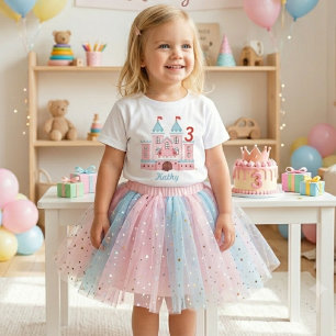 Kleinkind Schloss Benutzerdefinierter Name Alter T Baby T-shirt