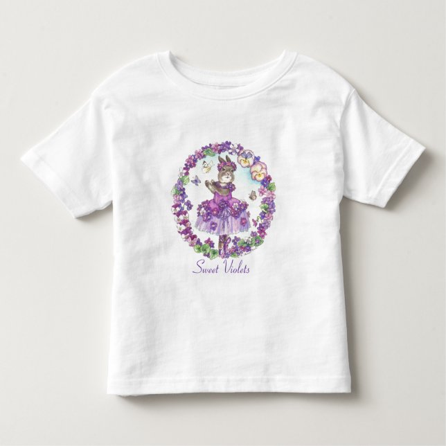 Kleinkind Sweet VioletsTee Shirt (Vorderseite)