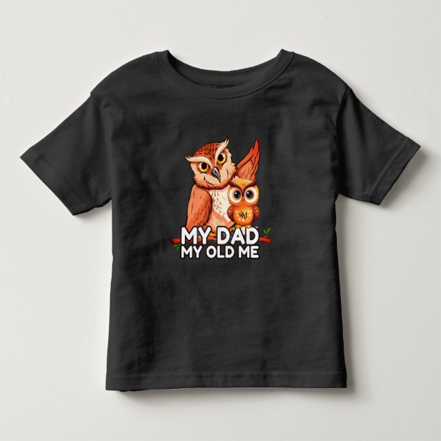 Kleinkind T - Shirt : Mein Vater My Old Me (schwar (Vorderseite)