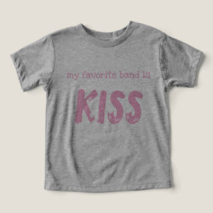 Kleinkind T - Shirt "Meine Lieblingsband ist KISS"