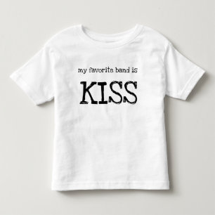 Kleinkind T - Shirt "Meine Lieblingsband ist KISS"