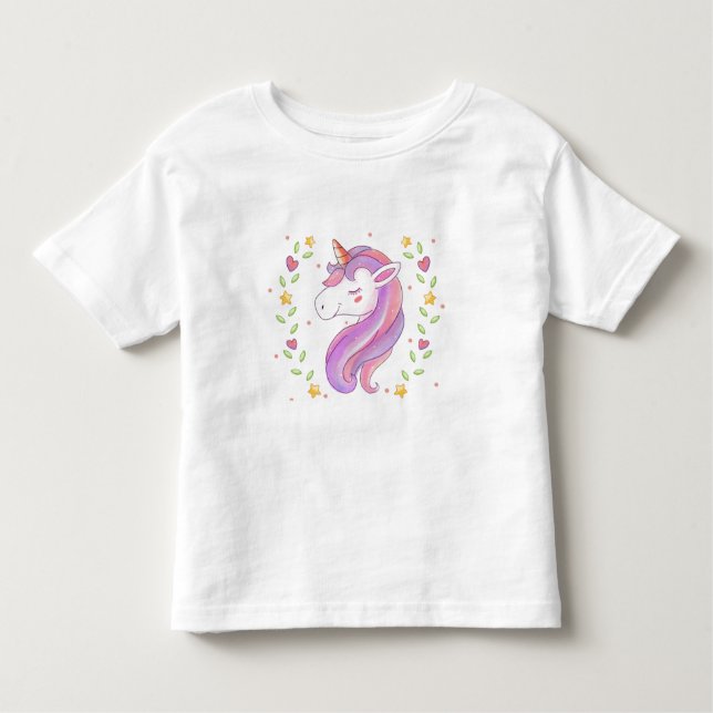 Kleinkind T - Shirt-Unicorn T-shirt (Vorderseite)