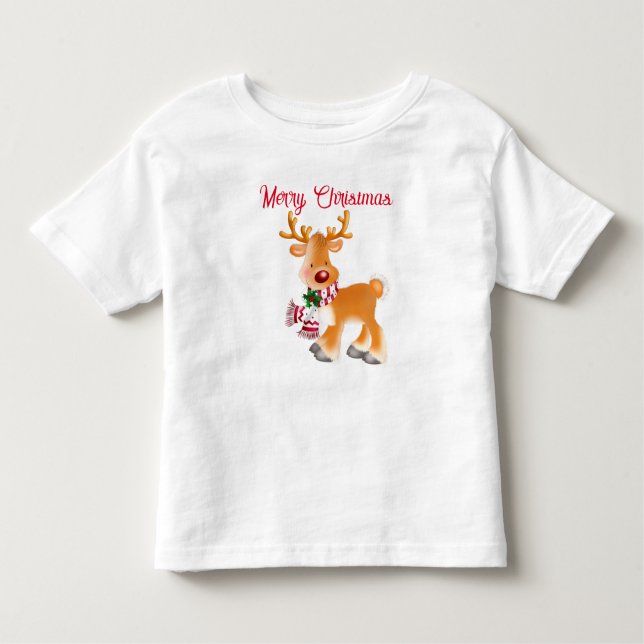 Kleinkind T - Shirts Holiday Rudolph (Vorderseite)