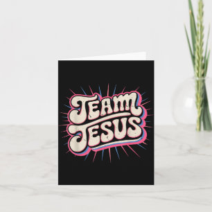Kleinkind-Team-Jesus-Familie-passend Christlicher Karte