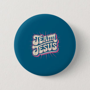 Kleinkind-Team Jesus Familie Passende Christliche Button