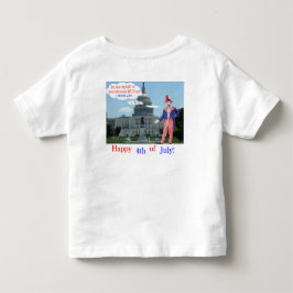 Kleinkind-Tee. Glücklicher 4. Ratte/Unclesam Kleinkind T-shirt