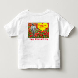 Kleinkind-Tee. Guten Valentinstag. Schwarzes Labor Kleinkind T-shirt