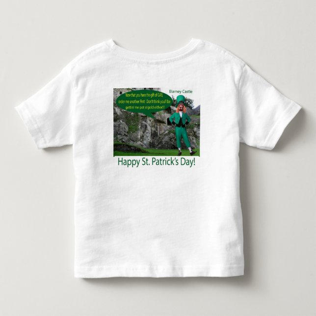 Kleinkind-Tee. Happy St. Patrick's Day. Irish sett Kleinkind T-shirt (Rückseite)