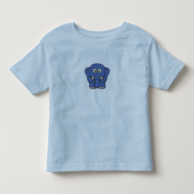 Kleinkind Tshirt, blaues Shirt, Tiere Shirt (Vorderseite)