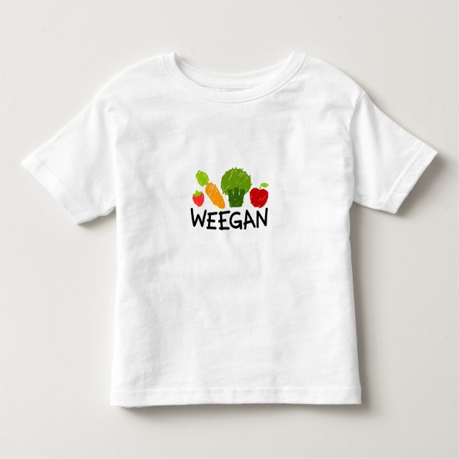 Kleinkind Weegan T - Shirt - Licht (Vorderseite)