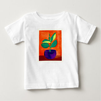 Kleinkind Whimsical Painted Pflanze Art T - Shirt