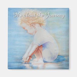 Kleinkinder am Strandsee Magnet