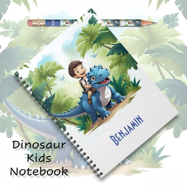 Kleinkinder Blue Dino Adventure Notizblock (Von Creator hochgeladen)