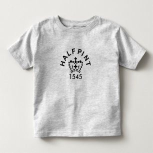 Kleinkinder englisches Hälfte-halbes Liter T-Shir Kleinkind T-shirt