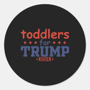 Kleinkinder für Trump Kinder Trump 2025 Lustiger T Runder Aufkleber