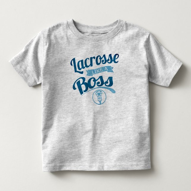 Kleinkinder Lacrosse wie ein Boss-T - Shirt (Vorderseite)