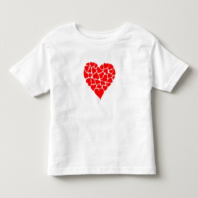 Kleinkinder Shirt-Valentine-Herz Kleinkind T-shirt (Vorderseite)