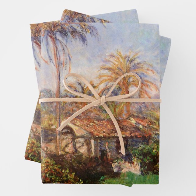 Kleinlandwirt in Bordighera von Claude Monet Geschenkpapier Set (Beispiel)