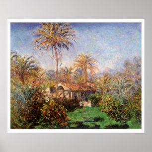 Kleinlandwirt in Bordighera von Claude Monet Poster