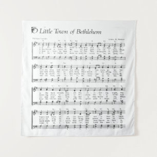 Kleinstadt Bethlehem Weihnachtslied Wandteppich