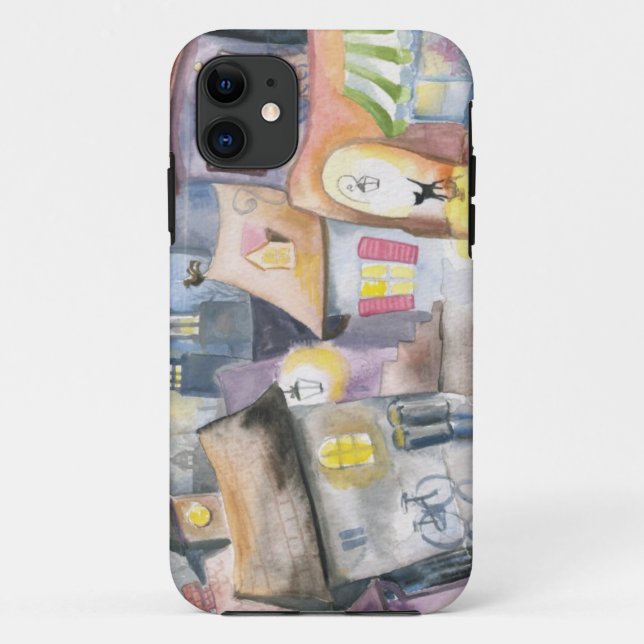 Kleinstadt nachts Case-Mate iPhone hülle (Rückseite)