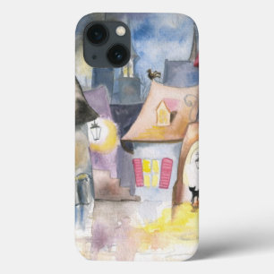 Kleinstadt nachts Case-Mate iPhone hülle