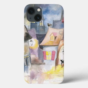Kleinstadt nachts Case-Mate iPhone hülle