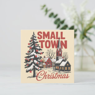 Kleinstadt Weihnachten Landwirt Familie Retro 