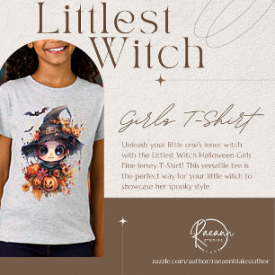 Kleinste Hexen-Halloween-Mädchen Jersey T-Shirt