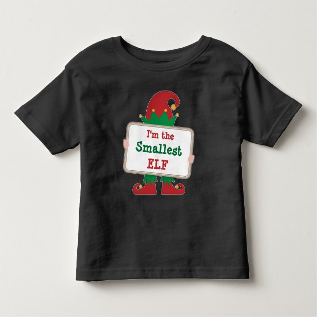 Kleinster Elf | Personalisierter Weihnachtself-T - Kleinkind T-shirt (Vorderseite)