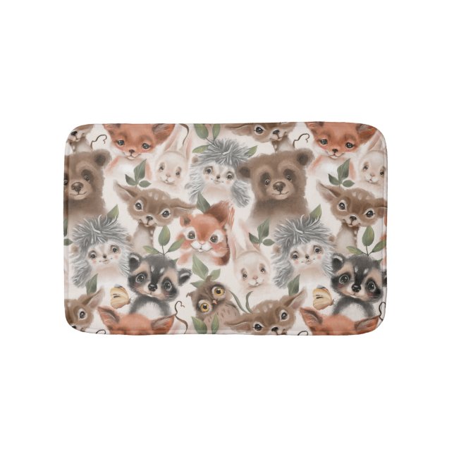 Kleintiere aus Woodland Badematte (Vorderseite)