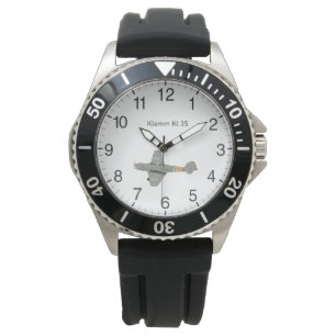 Klemm Kl 35 deutsches WW2-Flugzeug Armbanduhr