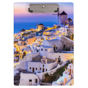 Klemmbrett Oia Santorini