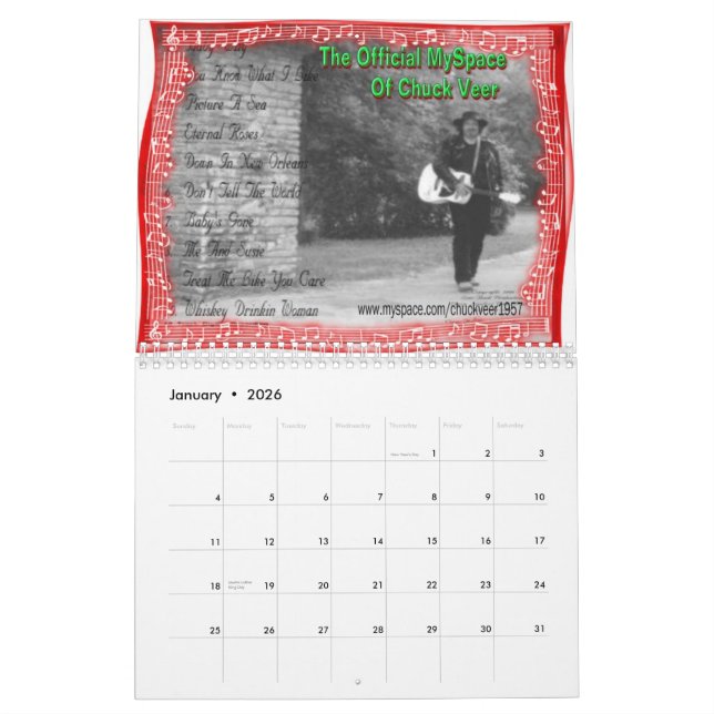 Klemme drehen Calander 2008 Kalender (Jan 2026)