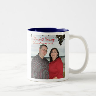 Klemme und Wendy-Hochzeits-Tasse Zweifarbige Tasse