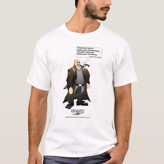 Klemmen-Zitat-Shirt: Tweeten T-Shirt (Vorderseite)