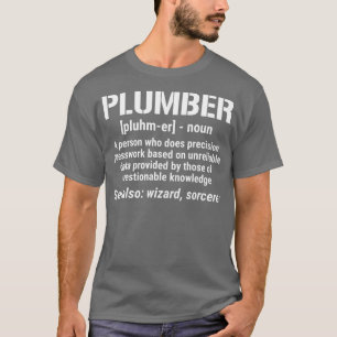 Klempner Definition Lustig Klempnerei Substantiv T-Shirt