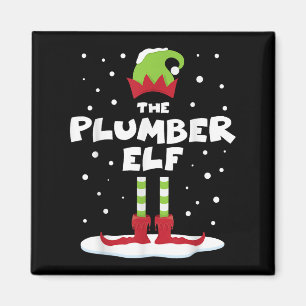 Klempner Elf Familie Matching Group Urlaub Weihnac Magnet