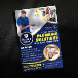 Klempner Klempner Technician Contractor Blue Gold Flyer<br><div class="desc">Dieses auffällige und berufliche Design des Flyers ist ideal für Klempner, die neue Kunden anziehen und ihre Dienstleistungen präsentieren möchten. Dieser Flyer mit einem kühnen Farbschema und überzeugenden Bildern vermittelt die Zuverlässigkeit und Kompetenz Ihres Installations-Geschäfts. Der Flyer hebt Ihre Dienstleistungen, Ihre Kontaktinformationen und Ihr Engagement für die Lösung aller Installations-Probleme...</div>