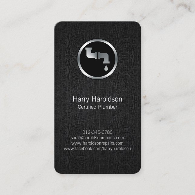 Klempner-Klempner Visitenkarte (Vorderseite)