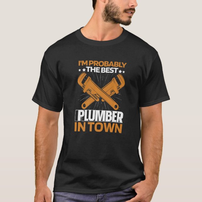 Klempner-Schraubenschlüssel T-Shirt (Vorderseite)