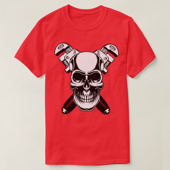 Klempner- und Querrohre T-Shirt (Design vorne)
