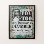 Klempner - Vintage, lustige Retro<br><div class="desc">Vintage Plumberwerbung in Türkis,  Aqua,  Rot und Schwarz. Künstlerisch,  lustig,  farbenfroh und lustig,  es macht ein tolles Geschenk und bringt dem Empfänger sicherlich Lächeln und Lachen.</div>