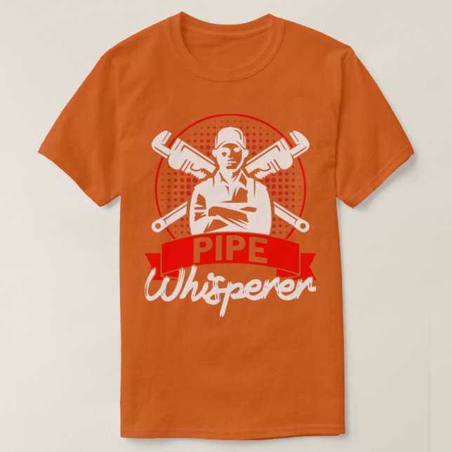 Klempner Vintage Rohrweisser1 T-Shirt (Design vorne)