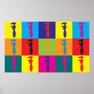 Klempnerarbeit-Pop-Kunst Poster